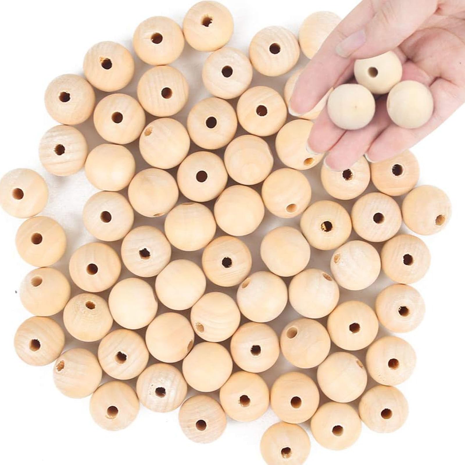 Amazon.com: BigOtters 65-Pack 25mm (1 Inch) Natural Unfinished